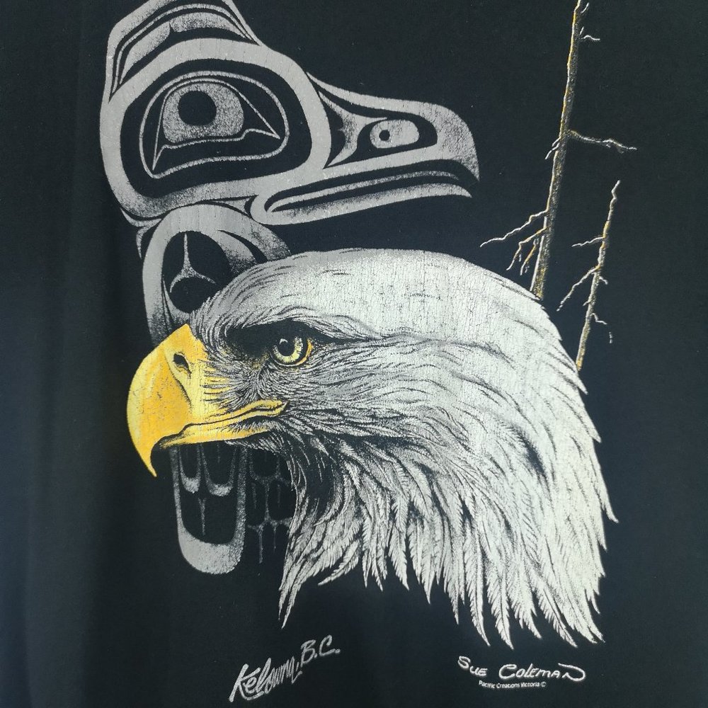 Sue Coleman Eagle Kelowna Canada T-shirt Vintage